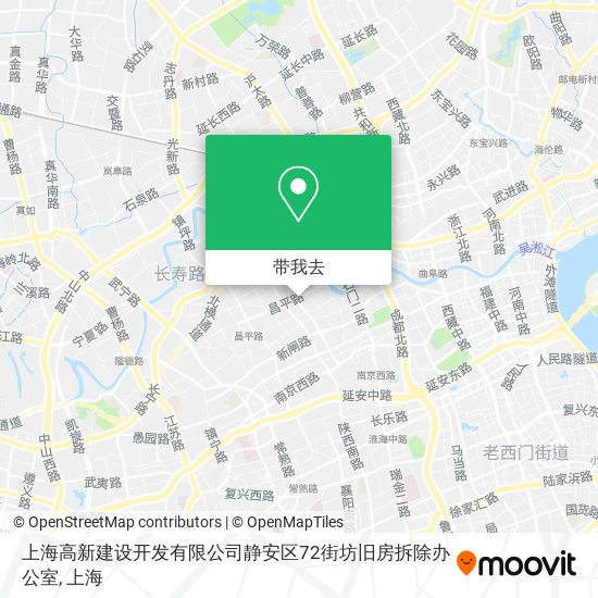 上海高新建设开发有限公司静安区72街坊旧房拆除办公室地图