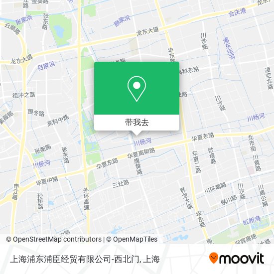 上海浦东浦臣经贸有限公司-西北门地图