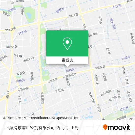 上海浦东浦臣经贸有限公司-西北门地图