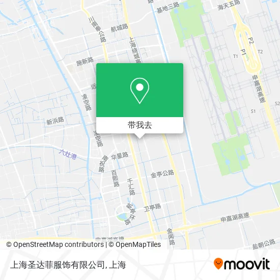 上海圣达菲服饰有限公司地图