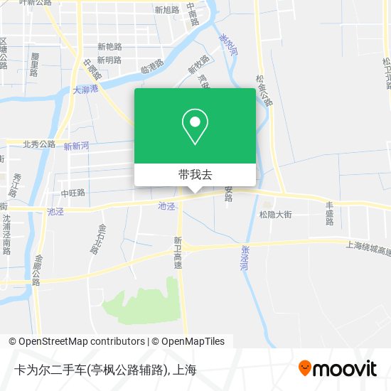卡为尔二手车(亭枫公路辅路)地图