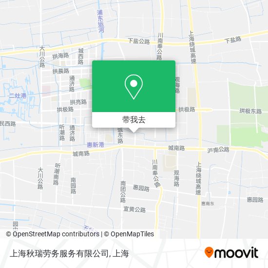 上海秋瑞劳务服务有限公司地图