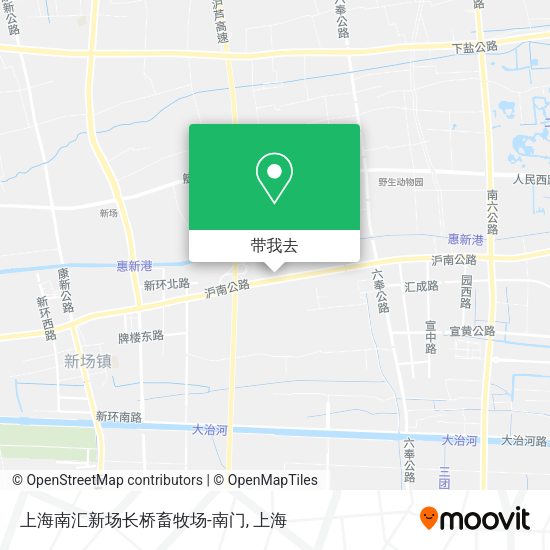 上海南汇新场长桥畜牧场-南门地图