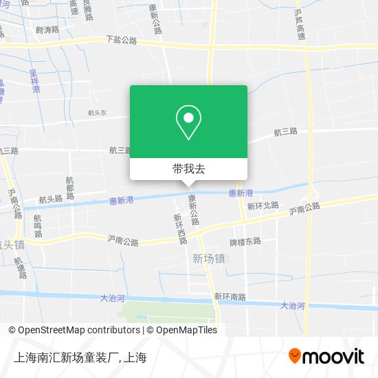 上海南汇新场童装厂地图