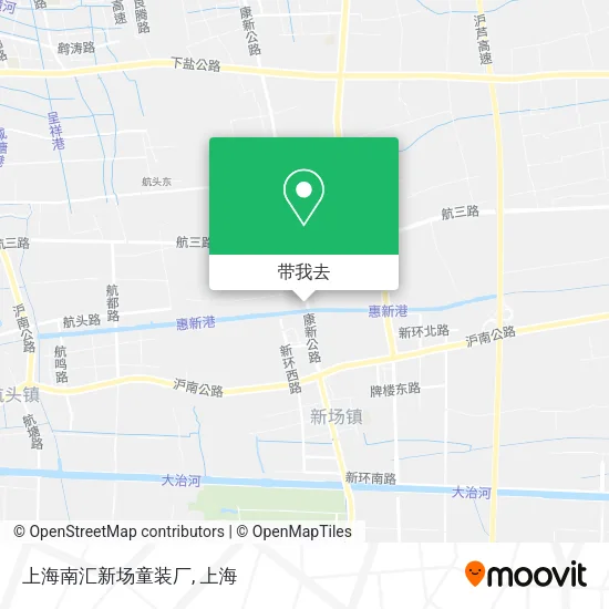 上海南汇新场童装厂地图