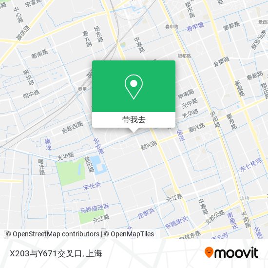 X203与Y671交叉口地图