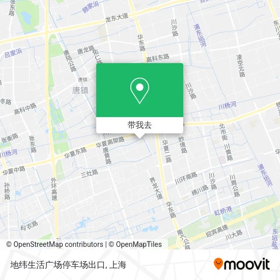 地纬生活广场停车场出口地图