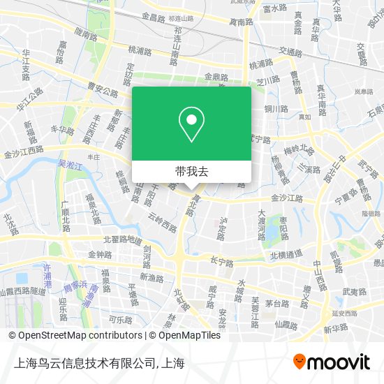 上海鸟云信息技术有限公司地图