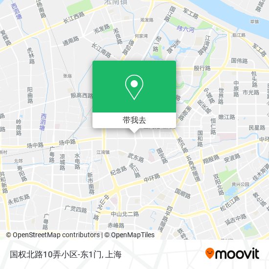 国权北路10弄小区-东1门地图