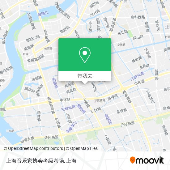 上海音乐家协会考级考场地图