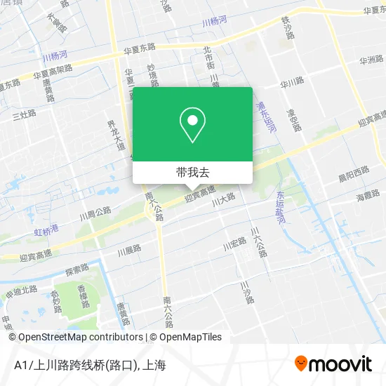 A1/上川路跨线桥(路口)地图