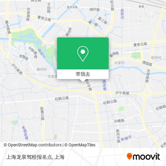 上海龙泉驾校报名点地图