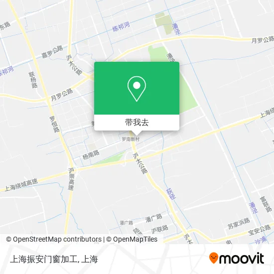 上海振安门窗加工地图