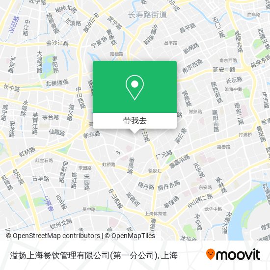 溢扬上海餐饮管理有限公司(第一分公司)地图