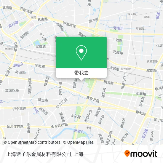 上海诸子乐金属材料有限公司地图