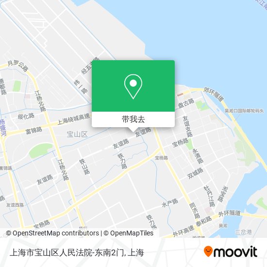 上海市宝山区人民法院-东南2门地图