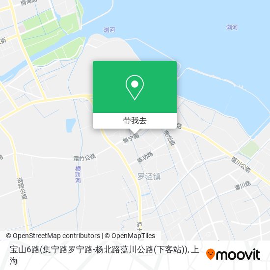 宝山6路(集宁路罗宁路-杨北路蕰川公路(下客站))地图