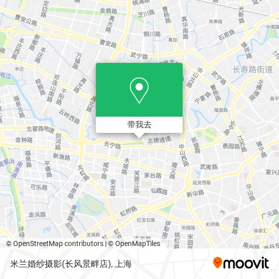 米兰婚纱摄影(长风景畔店)地图