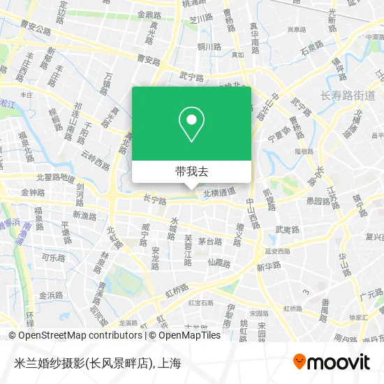 米兰婚纱摄影(长风景畔店)地图