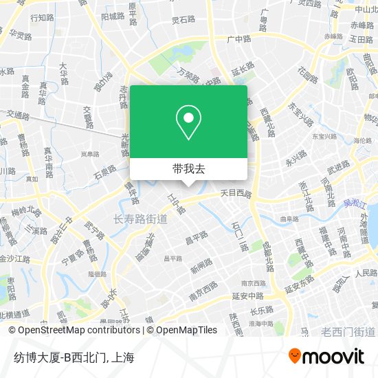 纺博大厦-B西北门地图