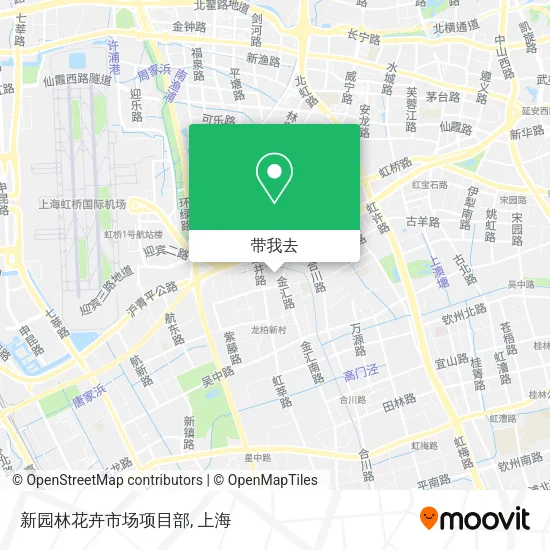 新园林花卉市场项目部地图