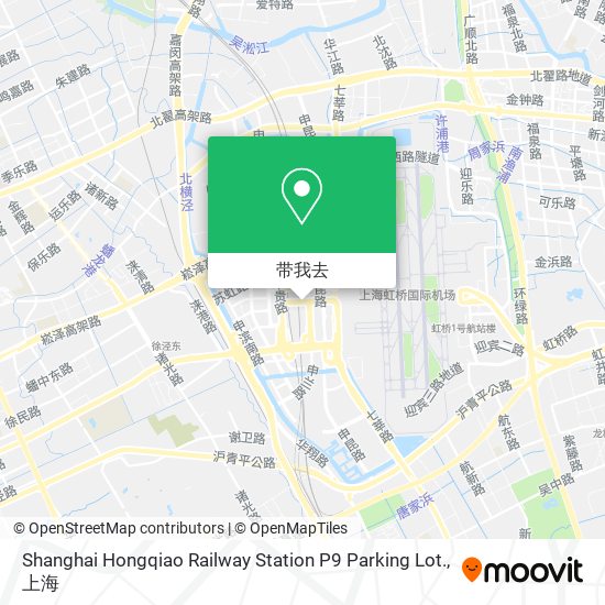Shanghai Hongqiao Railway Station P9 Parking Lot.地图
