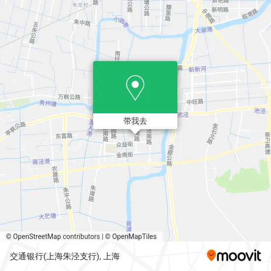 交通银行(上海朱泾支行)地图
