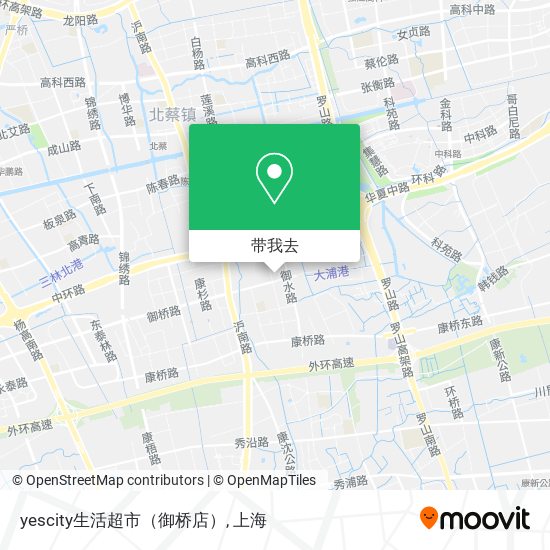 yescity生活超市（御桥店）地图