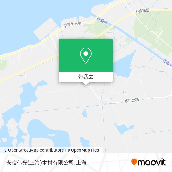 安信伟光(上海)木材有限公司地图