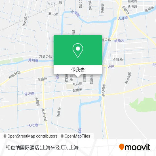 维也纳国际酒店(上海朱泾店)地图