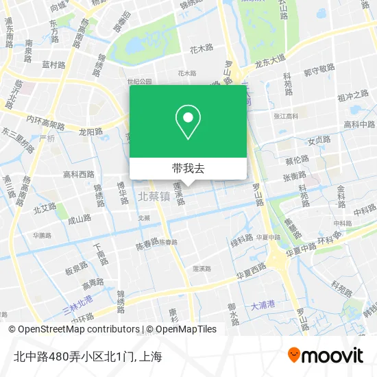 北中路480弄小区北1门地图
