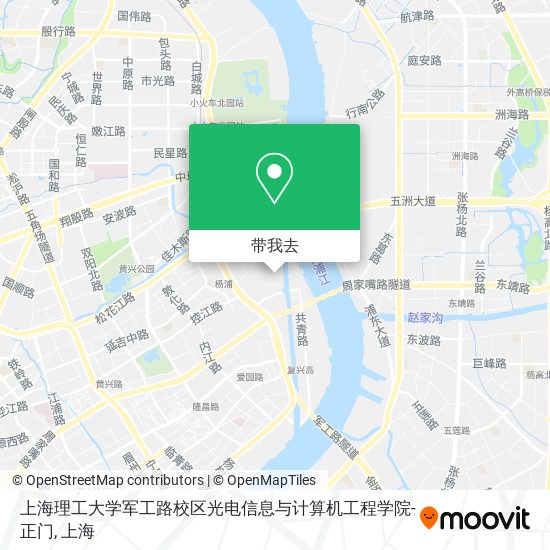 上海理工大学军工路校区光电信息与计算机工程学院-正门地图