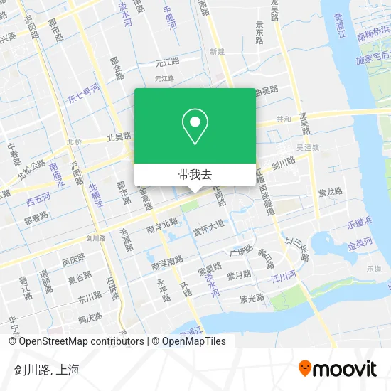 剑川路地图