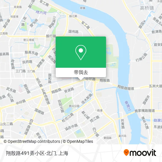 翔殷路491弄小区-北门地图