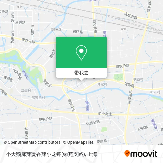 小天鹅麻辣烫香辣小龙虾(绿苑支路)地图