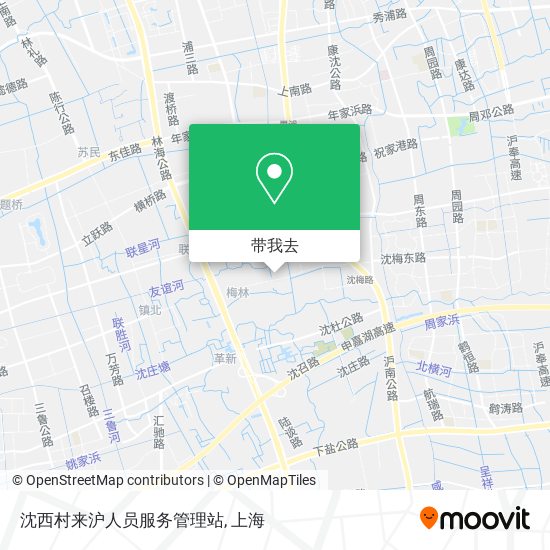 沈西村来沪人员服务管理站地图