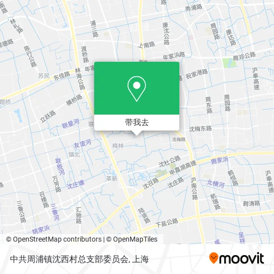 中共周浦镇沈西村总支部委员会地图