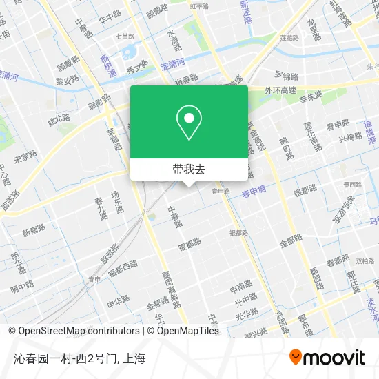 沁春园一村-西2号门地图