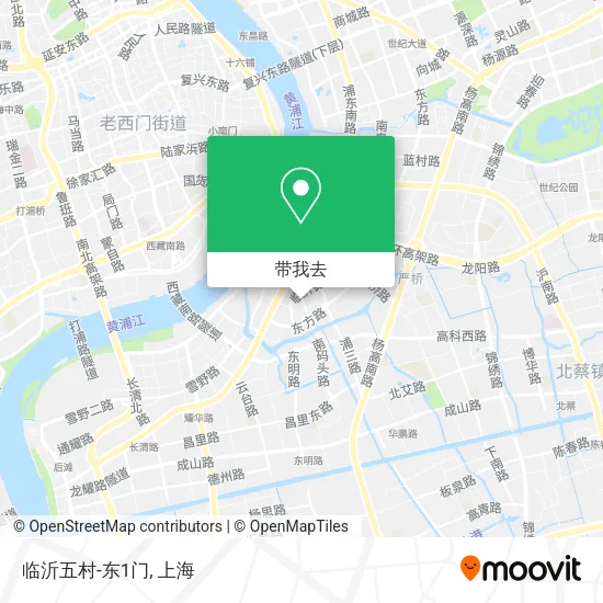 临沂五村-东1门地图