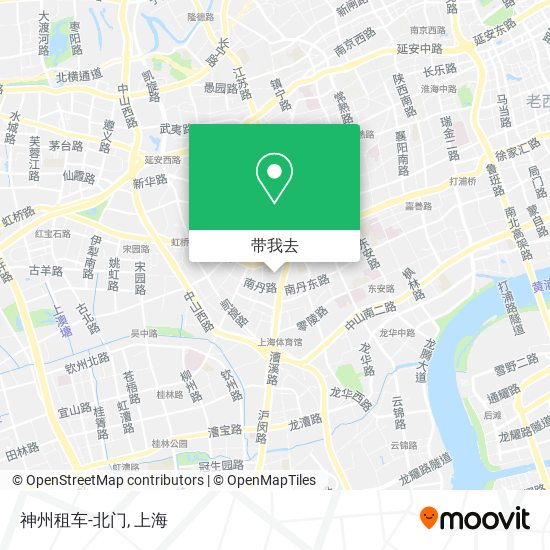 神州租车-北门地图