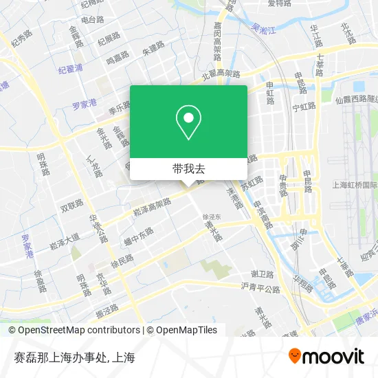 赛磊那上海办事处地图