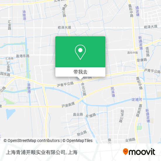 上海青浦开顺实业有限公司地图