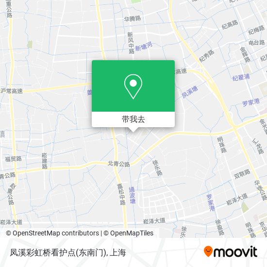 凤溪彩虹桥看护点(东南门)地图