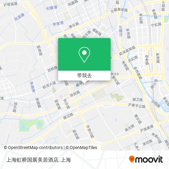 上海虹桥国展美居酒店地图