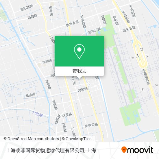 上海凌菲国际货物运输代理有限公司地图