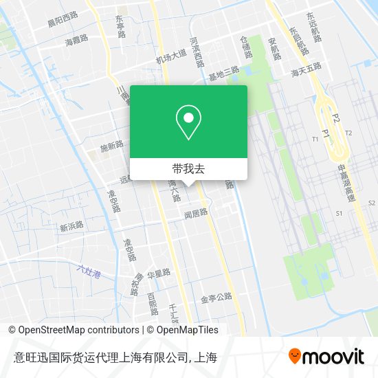 意旺迅国际货运代理上海有限公司地图