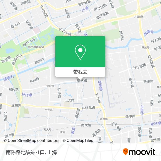 南陈路地铁站-1口地图