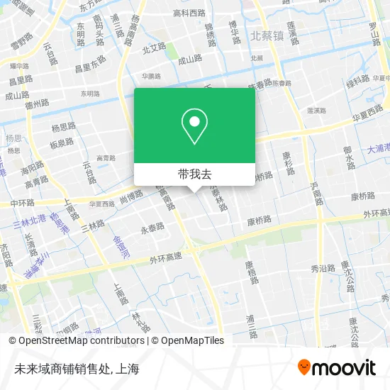 未来域商铺销售处地图