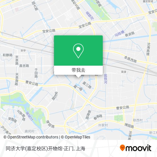 同济大学(嘉定校区)开物馆-正门地图