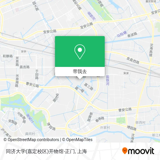 同济大学(嘉定校区)开物馆-正门地图